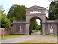 Main entrance to Charborough Park at Almer