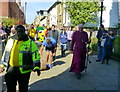 Rolling the barrel, Church Street, Faversham