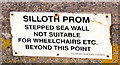 Notice - Silloth promenade