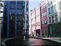 Fountain and pool in Gibb Square