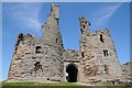NU2521 : Gatehouse, Dunstanburgh Castle by Philip Halling