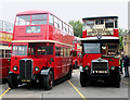 Vintage buses at Camberwell bus garage