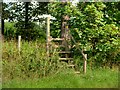 Footpath and Ladder Stile, Wimbolds Trafford