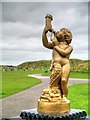 Statue on the Drinking Water Fountain in Harrison Park