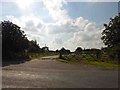 Entrance and private road to Park Farm South Knaith Park