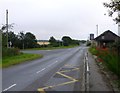 Bus shelter by Monikie Primary School