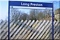 Sign, Long Preston Station