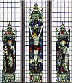 TL2842 : St Peter & St Paul, Steeple Morden - Stained glass window by John Salmon