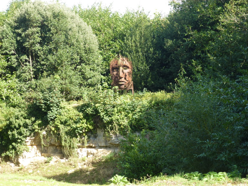 Face on the cliff face at Burghley House © Richard Humphrey :: Geograph ...