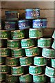 SE3231 : Thwaite Mill, putty tins by Alan Murray-Rust