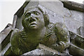 TF4688 : Carved face, All Saints' church, Theddlethorpe by Julian P Guffogg
