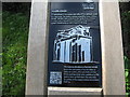 Information board regarding the nearby concrete structure