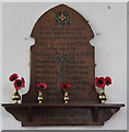 TL3042 : St Catherine, Litlington - War Memorial WWI & WWII by John Salmon