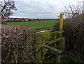 Stile and footpath on the edge of Leicester Forest East