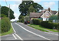 The A227 at the school, Shipbourne