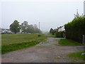 Poolbrook Common, Malvern, looking north on a misty day