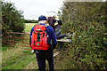 Coastal path towards South Thorness Farm