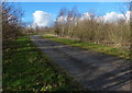 Track running parallel to the M1 motorway