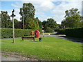 Grass triangle with village sign, Plaxtol