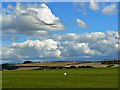 SU1533 : Blue skies and white clouds over Old Sarum Airfield, near Salisbury by Brian Robert Marshall