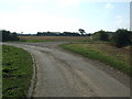 Bend in the minor road near Tothill