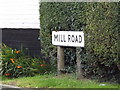 Mill Road sign