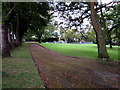 SO2508 : Path towards the children's playground in  Blaenavon Park, Blaenavon by Jaggery
