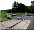 Boulders at the edge of Bryn Welon Close car park, Upper Coedcae, Blaenavon