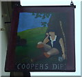 Sign for the Coopers Dip, Saxmundham