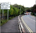 Directions sign alongside the A4043, Blaenavon