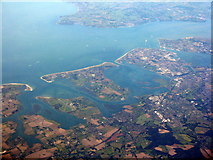 SU7303 : Hayling Island viewed from above the South Downs by M J Richardson