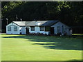 TQ5794 : Brook Weald Cricket Club Pavilion, South Weald by Geographer