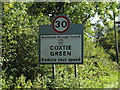TQ5596 : Coxtie Green Village Name sign on Coxtie Green Road by Geographer
