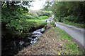 Country road crossing Nant Tawe