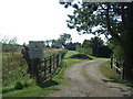 Entrance to Olcote Farm Caravan Site