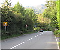 Two bend warning signs, Talywain