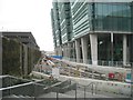 The Midlands Metro under construction by 1 and 2 Snow Hill, Birmingham