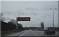 Information sign, M1, southbound