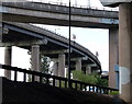 SP0990 : View from underneath Spaghetti Junction by Mat Fascione