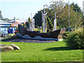 NZ3666 : Roundabout artwork, South Shields by Oliver Dixon