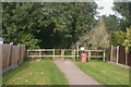 Entrance to Belfairs Woods off Vardon Drive, Leigh-on-Sea