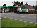 Spar shop and BP filling station, Warwick