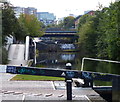 View along the Aston Flight of locks