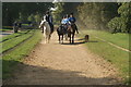 TQ2780 : View of horseriders and a dog coming up the bridleway in Hyde Park by Robert Lamb