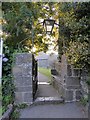 One gateway into the churchyard, Mullion