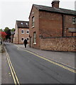 No parking in narrow Castle Lane, Warwick