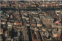O1534 : Dublin: across the Liffey from the South and Ha'penny Bridge (aerial 2015) by Chris