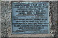 Plac yn nodi agor y ffordd osgoi Y Felinheli - Plaque marking the opening of the Felinheli bypass