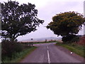 Road junction near Moor Cottage