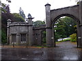 Arched gateway to Cortachy Castle